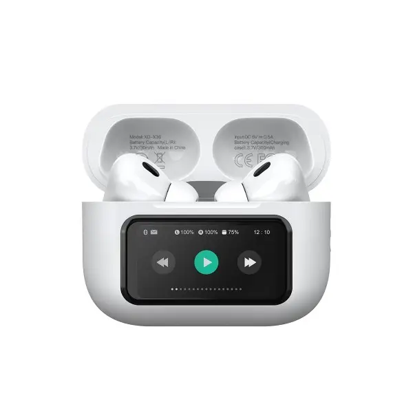 НАВУШНИКИ БЕЗДРОТОВІ XO X36 PRO SMART SCREEN ANC ACTIVE NOISE CANCELLATION, БІЛИЙ
