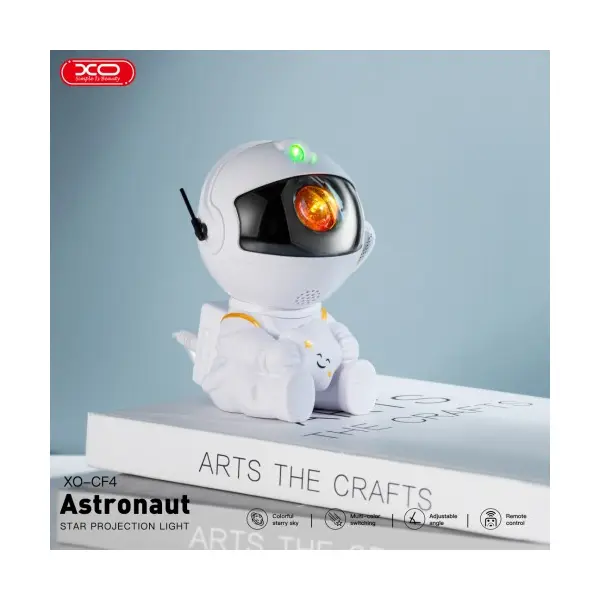НІЧНИК XO CF4 MINI ASTRONAUT SKY PROJECTION LAMP, БІЛИЙ