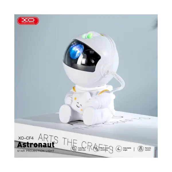 НІЧНИК XO CF4 MINI ASTRONAUT SKY PROJECTION LAMP, БІЛИЙ