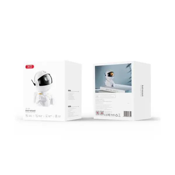 НІЧНИК XO CF4 MINI ASTRONAUT SKY PROJECTION LAMP, БІЛИЙ