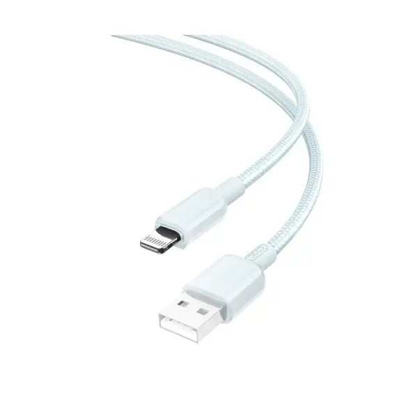 MR4_136196 Кабель xo nb249 5a pvc shiny colorful lightning data cable синій 