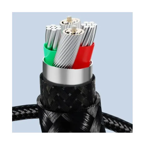 MR4_136197 Кабель хо nb249 5a android pvc shiny colorful micro data cable, чорний 