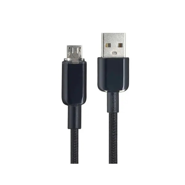 MR4_136197 Кабель хо nb249 5a android pvc shiny colorful micro data cable, чорний 