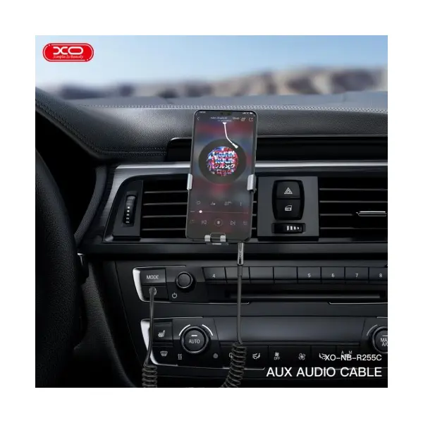 АДАПТЕР XO NB-R255C 3.5MM TO 3.5MM, ЧОРНИЙ