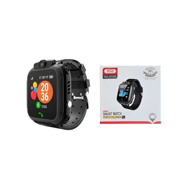 СМАРТ-ГОДИННИК XO H100 KIDS SMART WATCH 2G, ЧОРНИЙ