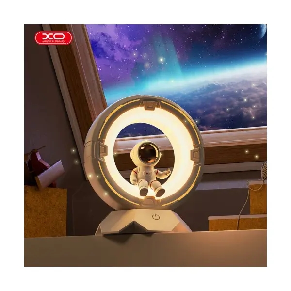 НІЧНИК XO OZ12 SPACEMAN TRI-COLOR NIGHT LIGHT PAT LIGHT 1200MAH, БІЛИЙ