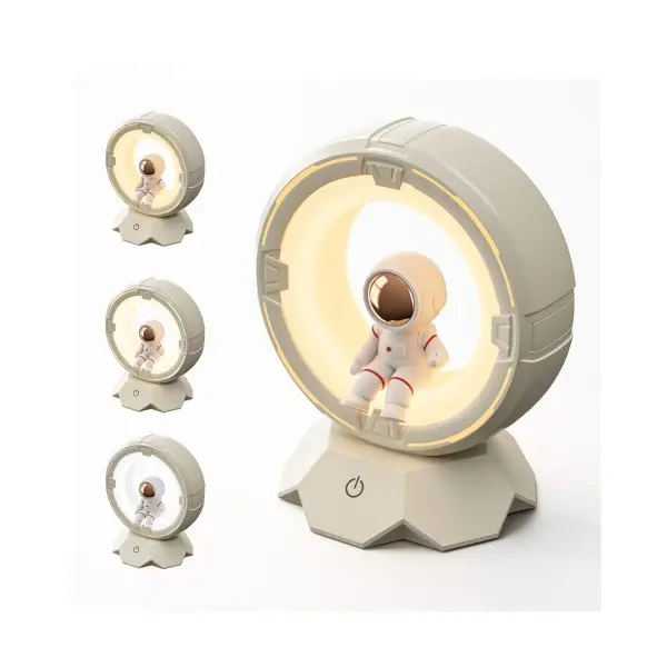 НІЧНИК XO OZ12 SPACEMAN TRI-COLOR NIGHT LIGHT PAT LIGHT 1200MAH, БІЛИЙ