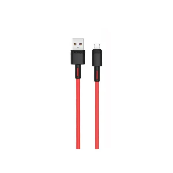 КАБЕЛЬ XO NB-Q166 FAST CHARGING USB CABLE ДЛЯ MICRO 5A, 1M ЧЕРВОНИЙ