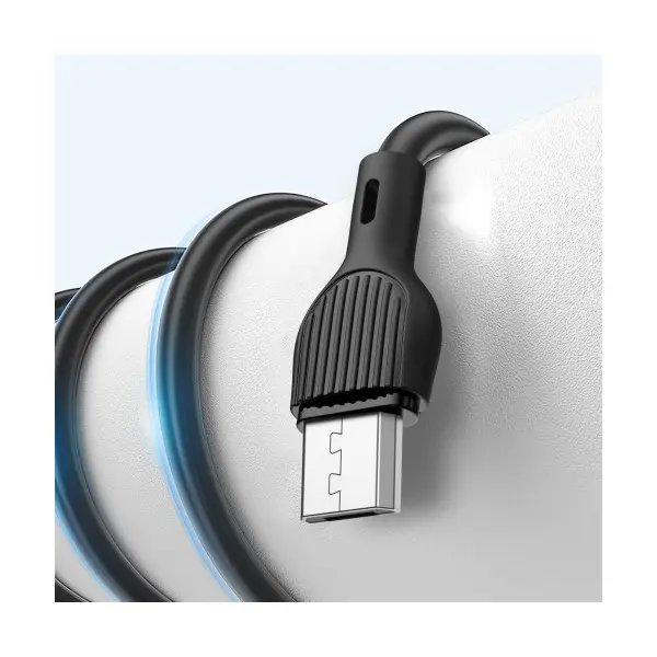 КАБЕЛЬ XO NB200 USB CABLE ДЛЯ MICRO 2.1A, 2M, ЧОРНИЙ