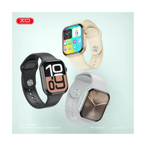 MR4_136186 Смарт-годинник xo w10 pro amoled screen 10 generation wireless charging smart talking watch, чорний 
