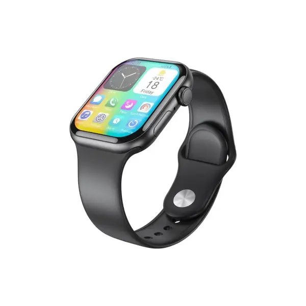 MR4_136186 Смарт-годинник xo w10 pro amoled screen 10 generation wireless charging smart talking watch, чорний 