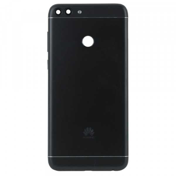 MR1_101214 Задняя часть корпуса для huawei p smart (fig-lx1) черный (с стеклом камеры) PRC