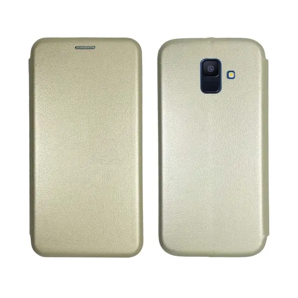 MR4_136805 Чохол-книжка level для samsung a6 2018 (a600) gold 