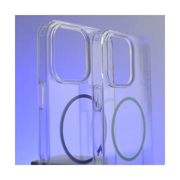 MR4_137075 Чохол clear magnetic (color slim magsafe) box для iphone 14 pro помаранчевий PRC