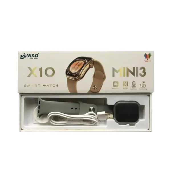 СМАРТ-ГОДИННИК SMART WATCH W&O X10 MINI3, СІРИЙ