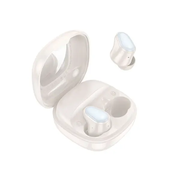 НАВУШНИКИ БЕЗДРОТОВІ HOCO EQ13 FUN TRUE WIRELESS BT5.3, 7HOURS MILKY, БІЛИЙ