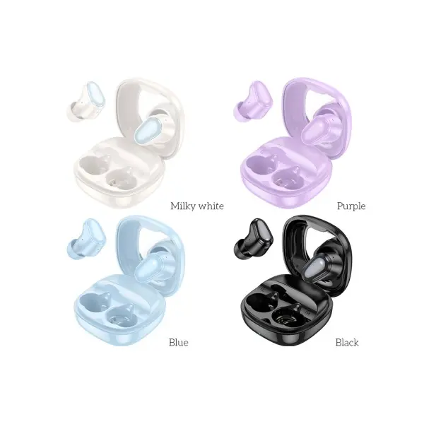 НАВУШНИКИ БЕЗДРОТОВІ HOCO EQ13 FUN TRUE WIRELESS BT5.3, 7HOURS MILKY, БІЛИЙ