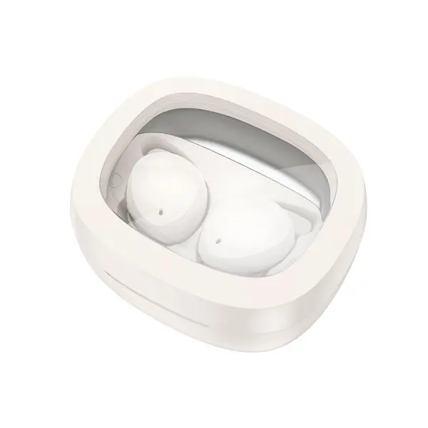 НАВУШНИКИ БЕЗДРОТОВІ HOCO EW65 SHADOW TRUE WIRELESS SLEEP BT HEADSET, БІЛИЙ