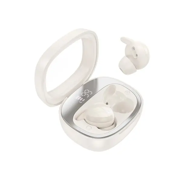 НАВУШНИКИ БЕЗДРОТОВІ HOCO EW65 SHADOW TRUE WIRELESS SLEEP BT HEADSET, БІЛИЙ