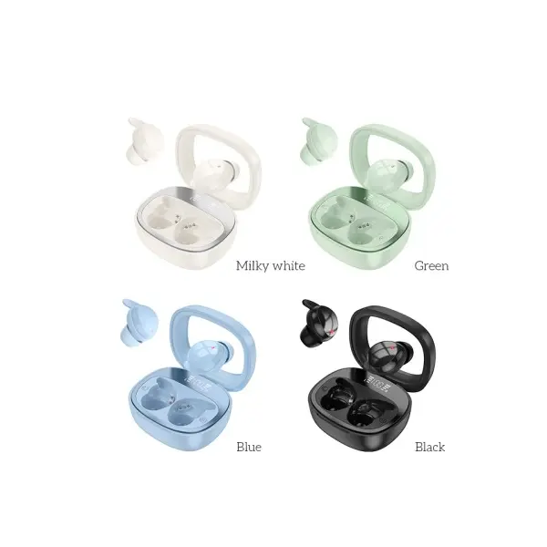 НАВУШНИКИ БЕЗДРОТОВІ HOCO EW65 SHADOW TRUE WIRELESS SLEEP BT HEADSET, БІЛИЙ