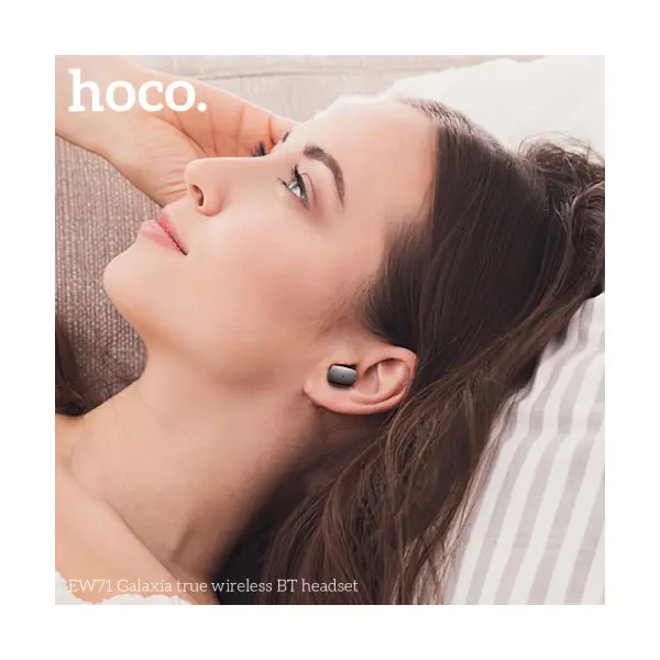 MR4_137252 Навушники бездротові hoco ew71 galaxia true wireless bt5.4, 6hours, чорний 