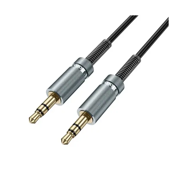 КАБЕЛЬ AUX AUDIO HOCO UPA31 CINDY SPRING AUDIO CABLE AUX 1M, ЧОРНИЙ