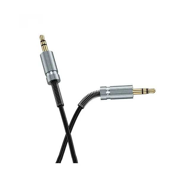 КАБЕЛЬ AUX AUDIO HOCO UPA31 CINDY SPRING AUDIO CABLE AUX 1M, ЧОРНИЙ