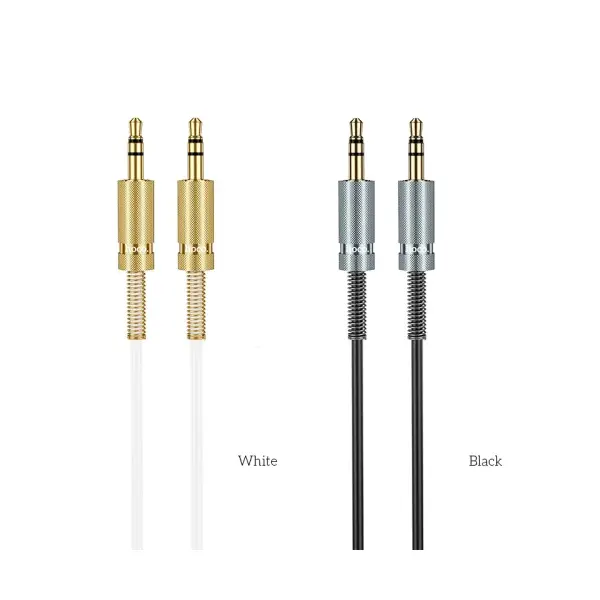 КАБЕЛЬ AUX AUDIO HOCO UPA31 CINDY SPRING AUDIO CABLE AUX 1M, ЧОРНИЙ