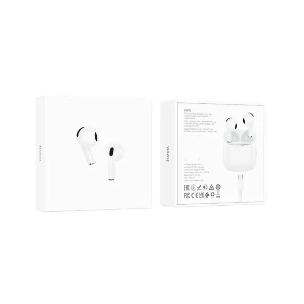 MR4_137280 Навушники бездротові hoco ew78 true wireless stereo headset bt5.4, білий 