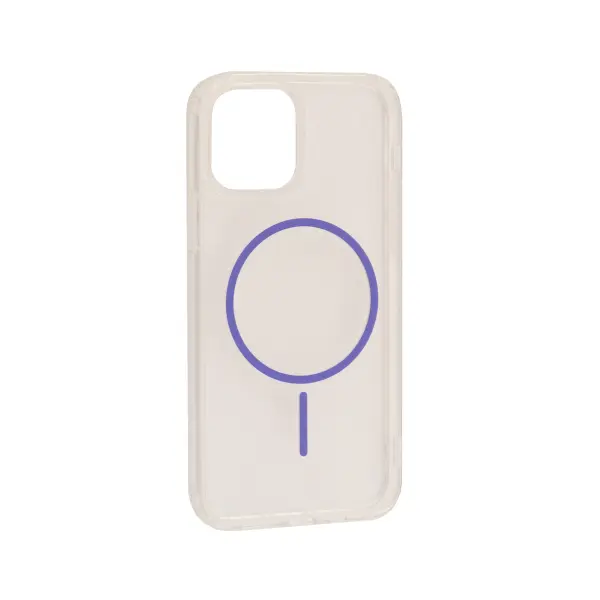MR4_137029 Чохол clear magnetic (color slim magsafe) box для iphone 11 flaming пурпуровий 
