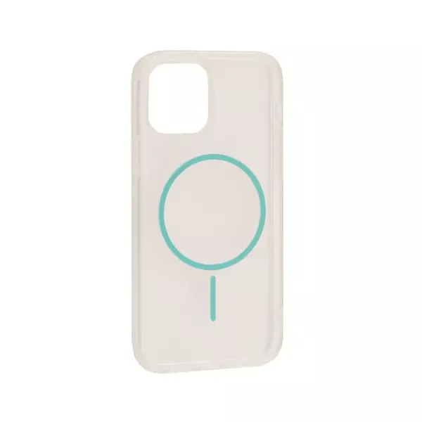MR4_137043 Чохол clear magnetic (color slim magsafe) box для iphone 12 pro max glacier синій 