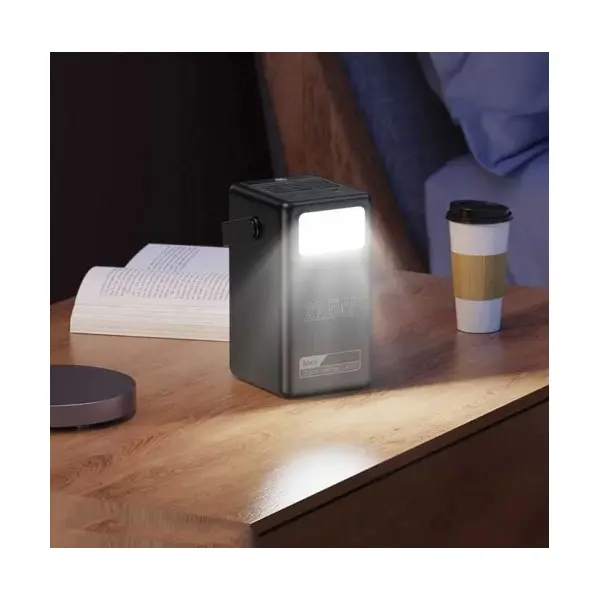 MR4_137236 Зовнішній акумулятор power bank hoco db03 endure 22.5w fully compatible pb, lamp, 100 000mah, чорний 