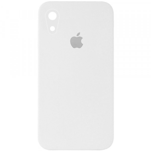 MR3_117270 Чохол silicone case для iphone xr (2) білий (квадратний) square side SILICONE CASE
