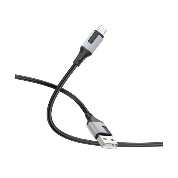 КАБЕЛЬ BOROFONE BX101 CREATOR CHARGING DATA CABLE ДЛЯ MICRO 2.4A, 1M, ЧОРНИЙ