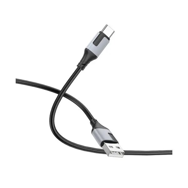КАБЕЛЬ BOROFONE BX101 CREATOR CHARGING DATA CABLE TYPE-C 3A, 1M, ЧОРНИЙ