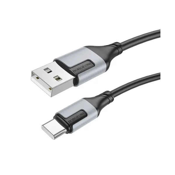 КАБЕЛЬ BOROFONE BX101 CREATOR CHARGING DATA CABLE TYPE-C 3A, 1M, ЧОРНИЙ