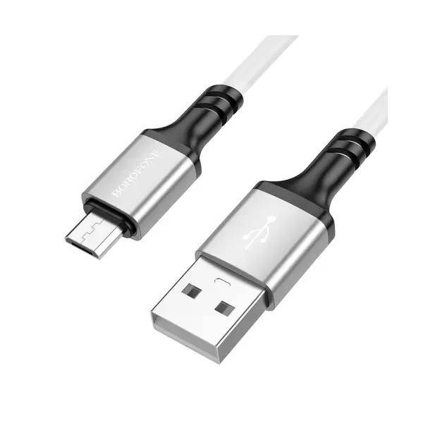 MR4_137645 Кабель borofone bx83 famous silicone для micro 2.4a, 1m, білий 