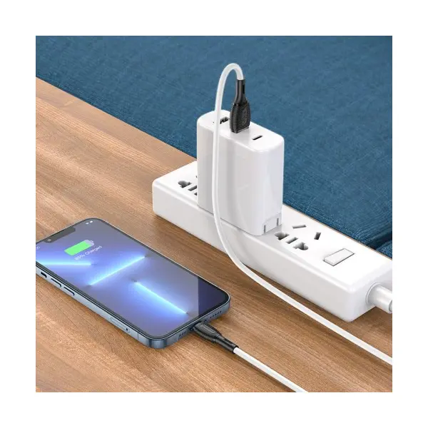 MR4_137652 Кабель borofone bx86 advantage silicone charging для lightning 2.4a, 1m, білий 