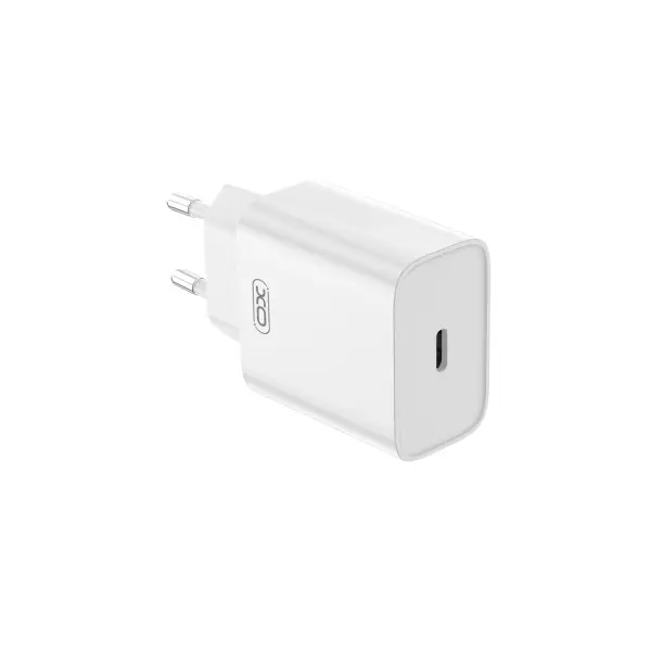 MR4_137494 Мережевий зарядний пристрій xo ce15 (eu) pd20w type-c fast charging charger with type-c cable, білий 