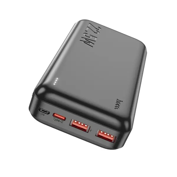 ЗОВНІШНІЙ АКУМУЛЯТОР POWER BANK HOCO J101A ASTUTE 22.5W FULLY COMPATIBLE POWER 20 000MAH, ЧОРНИЙ
