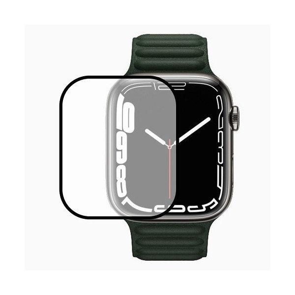 MR3_114729 Захисна плівка для apple watch 45mm, (0.2mm, 3d, чорний) polycarbone PRC