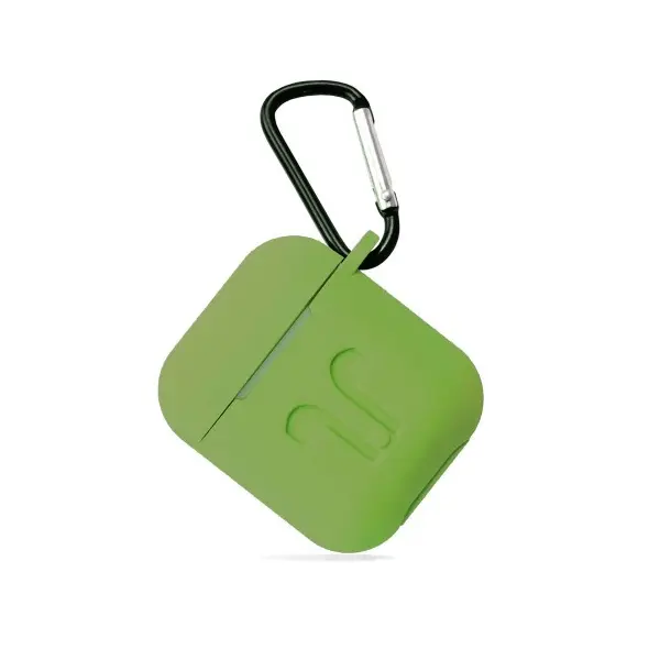 ЧОХОЛ ДЛЯ AIRPODS СИЛІКОНОВИЙ LOGO 2IN1 (+ КАРАБИН) (ТЕХ. ПАК) VIRID