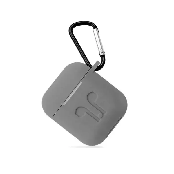 ЧОХОЛ ДЛЯ AIRPODS СИЛІКОНОВИЙ LOGO 2IN1 (+ КАРАБИН) (ТЕХ. ПАК) PINE ЗЕЛЕНИЙ