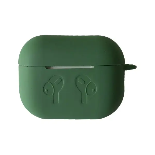 ЧОХОЛ ДЛЯ AIRPODS PRO СИЛІКОНОВИЙ LOGO 2IN1 (+ КАРАБИН) (ТЕХ. ПАК) PINE ЗЕЛЕНИЙ