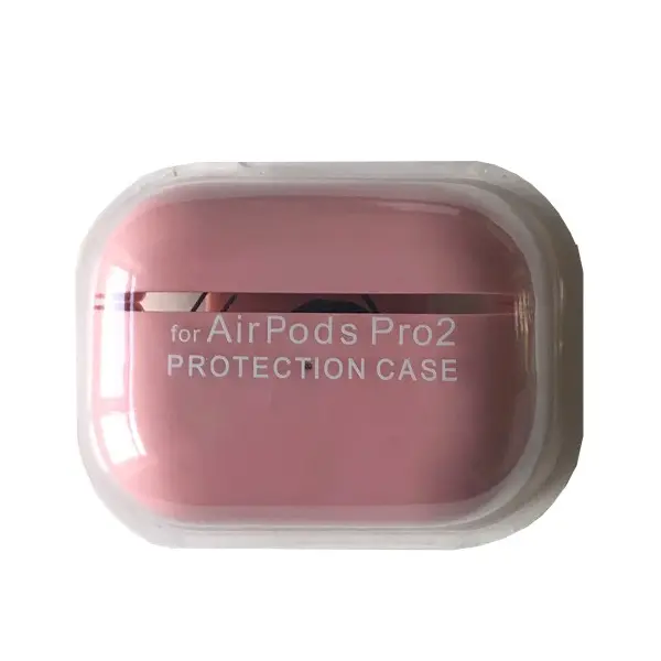 ЧОХОЛ ДЛЯ AIRPODS PRO 2 SILICONE CASE, MICROFIBER РОЖЕВИЙ