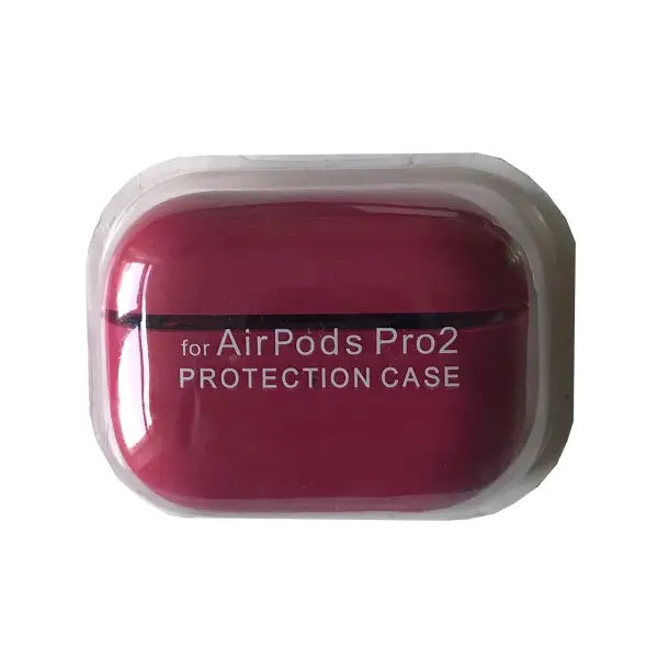 MR4_138076 Чохол для airpods pro 2 silicone case, microfiber rose червоний 