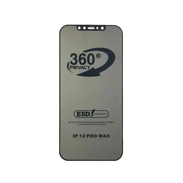ЗАХИСНЕ СКЛО PRIVACY ANTI-STATIC 360 ДЛЯ IPHONE 12 PRO MAX (ТЕХ. ПАК)