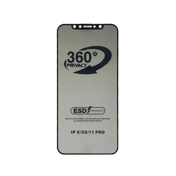 MR4_137886 Захисне скло privacy anti-static 360 для iphone 11 pro, x, xs (тех. пак) 