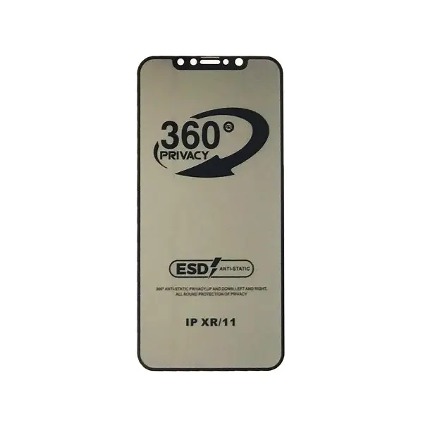 ЗАХИСНЕ СКЛО PRIVACY ANTI-STATIC 360 ДЛЯ IPHONE 11, XR (ТЕХ. ПАК)