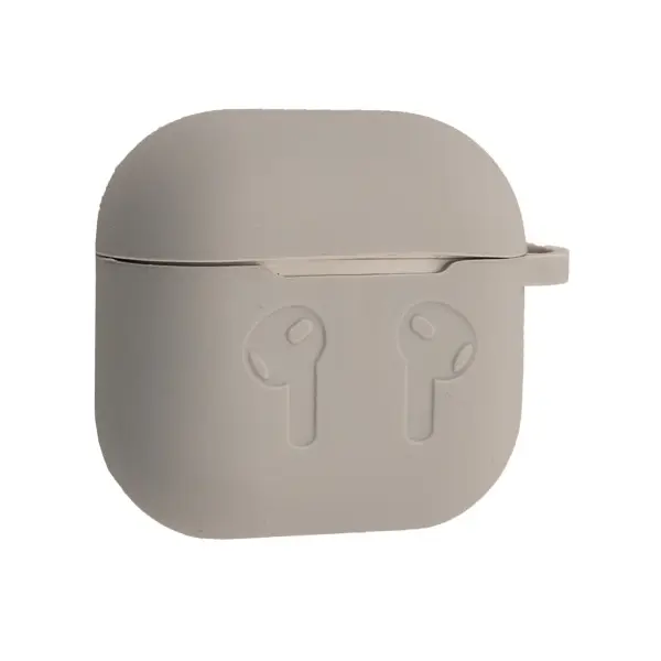ЧОХОЛ ДЛЯ AIRPODS 4 СИЛІКОНОВИЙ 2MM (ТЕХ. ПАК), СІРИЙ